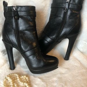 Black High Heeled Booties